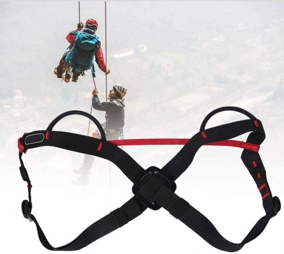 Alomejor Climbing Harness Climbing Chest Shoulder Strap Adjustable Chest Harnesses for Safety Protect Strap Belt - Image 4