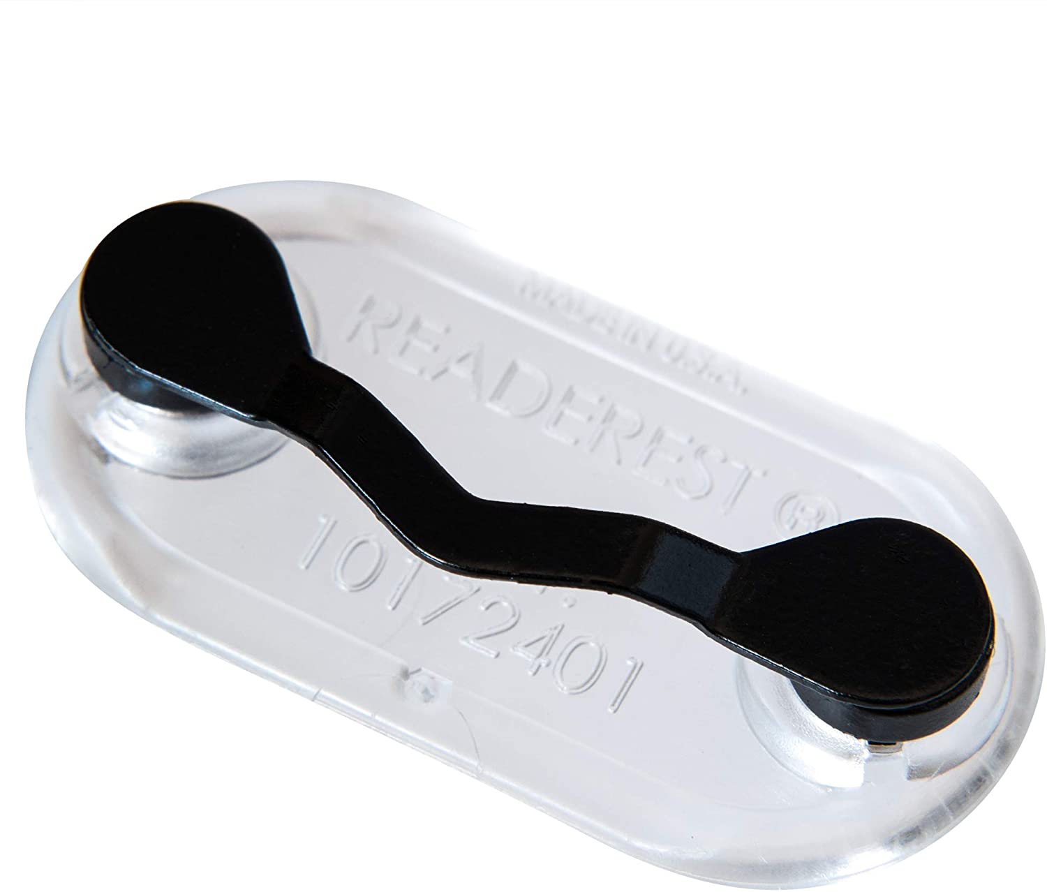 Readerest Magnetic Eyeglass Holder - ID Badge Holder, Original Gunmetal Black