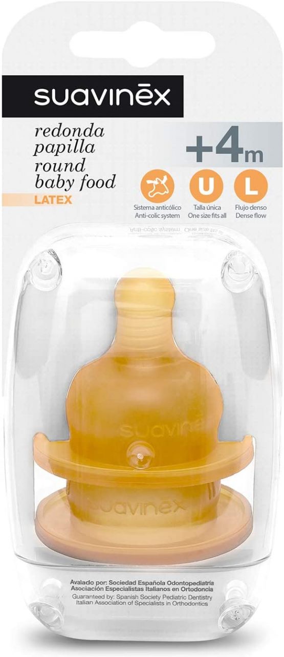 SUAVINEX 3150388 for Wide Neck Baby Bottles Teat Pack of 2)