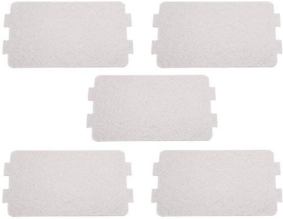 VIFERR Microwave Oven Mica Plate, 5Pcs Microwave Oven Repairing Part Mica Plates Sheets Replacement Repairing Accessory for Kitchen Microwave Oven