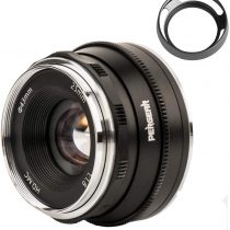 Pergear 25mm F1.8 Manual Focus Fixed Lens for Fujifilm Fuji Cameras X-A1 X-A10 X-A2 X-A3 A-at X-M1 XM2 X-T1 X-T3 X-T10 X-T2 X-T20 X-T30 X-Pro1 X-Pro2 X-E1 X-E2 E-E2s X-E3 (Black)