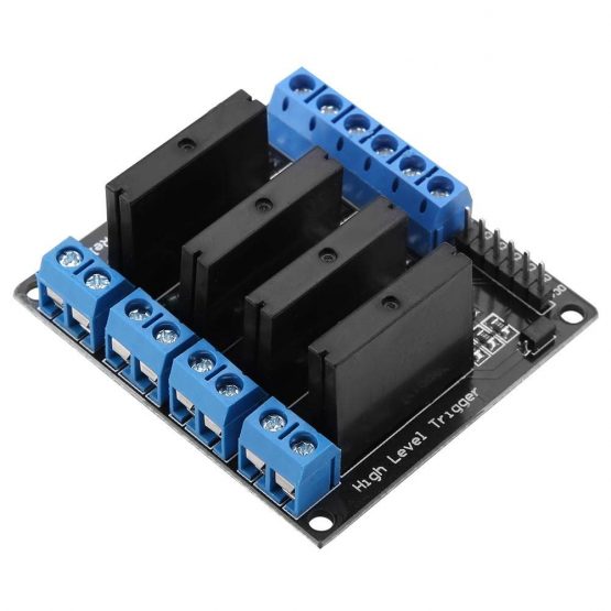 Solid State Relay DC-AC 5V 2A,4 Channels Solid State Relay Module High