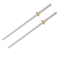 Jopto 2Pcs T8 Stainless Steel L300mm Diameter 8mm Lead 4 Start Lead Screw and Nut for Prusa i3 3D Printer Z Axis Linear Rail Bar Shaft