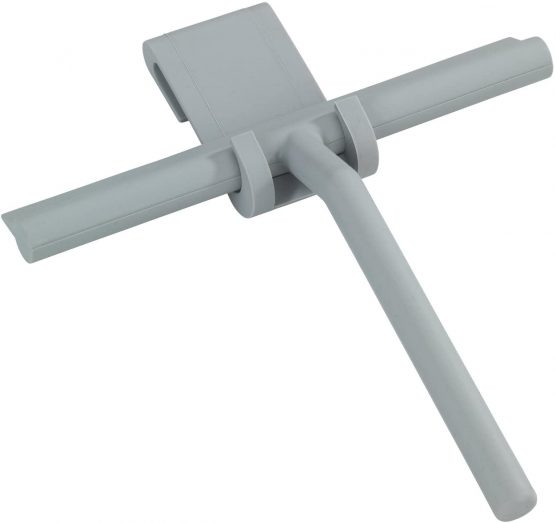Wenko Bathroom squeegee Mola in grey, Stainless-Steel, 21 x 4 x 24.5 cm - Image 2