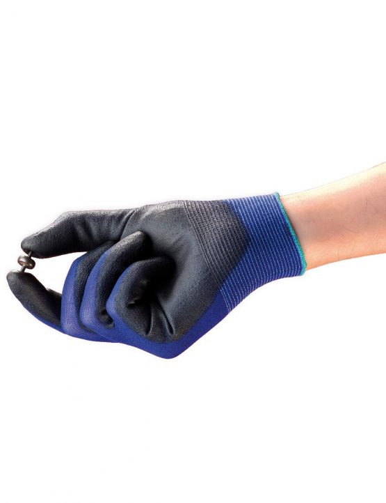 Ansell HyFlex 11-618 Ultra-Thin Work Gloves in Nylon, Multi-Purpose Protection Glove for Professionals, DIY, Industrial, Mechanics, Durable PPE Workwear, Men Women, Blue, Size S (12 Pairs) - Image 4