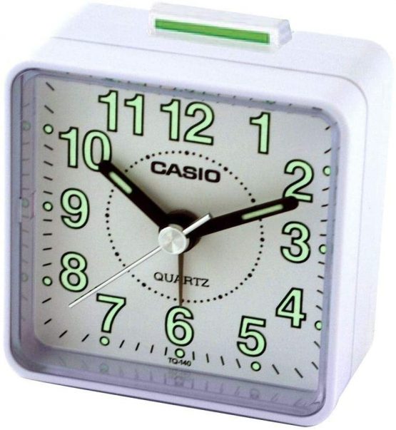 Casio TQ-140-7EF Wake Up Timer Alarm Clock - White