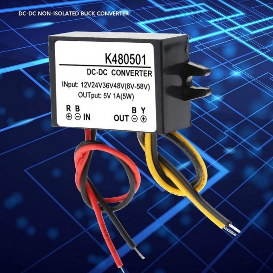 DC-DC 12V/24V/36V/48V to 5V 1A Car Power Converter Buck Voltage Regulator Power Supply Module - Image 4