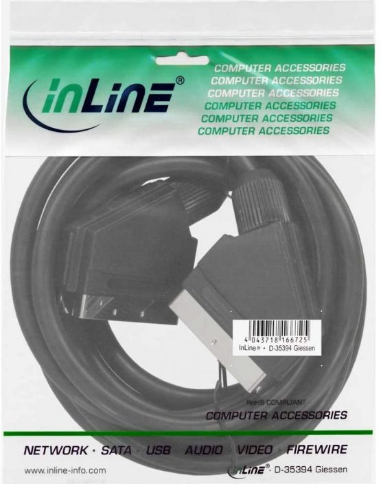 InLine 89972 2 m Black Scart Cable - Image 2