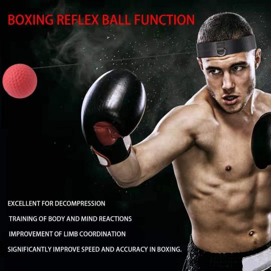 OOTO Upgraded Boxing Reflex Ball, Boxing Training Ball, Mma Speed Training Suitable for Adult/Kids Best Boxing Equipment for Training, Hand Eye Coordination and Fitness - Image 4