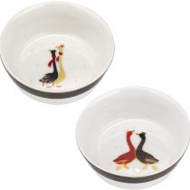 Portmeirion Home & Gifts SMGE79168-XD Geese Bowls Set of 2, Ceramic