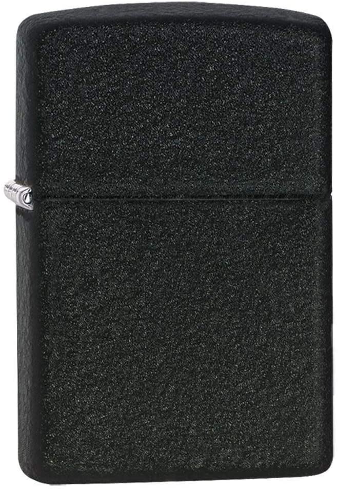 Zippo Windproof Lighter - Black Crackle - Refillable for Lifetime Use - Adjustable Flame - Gift Box - Metal Construction - Made in USA