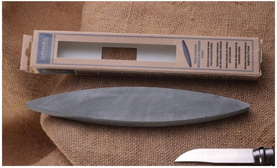 Opinel 24cm Natural Sharpening Stone Serrated and Plain Blades, Grey, 24cm long - Image 3