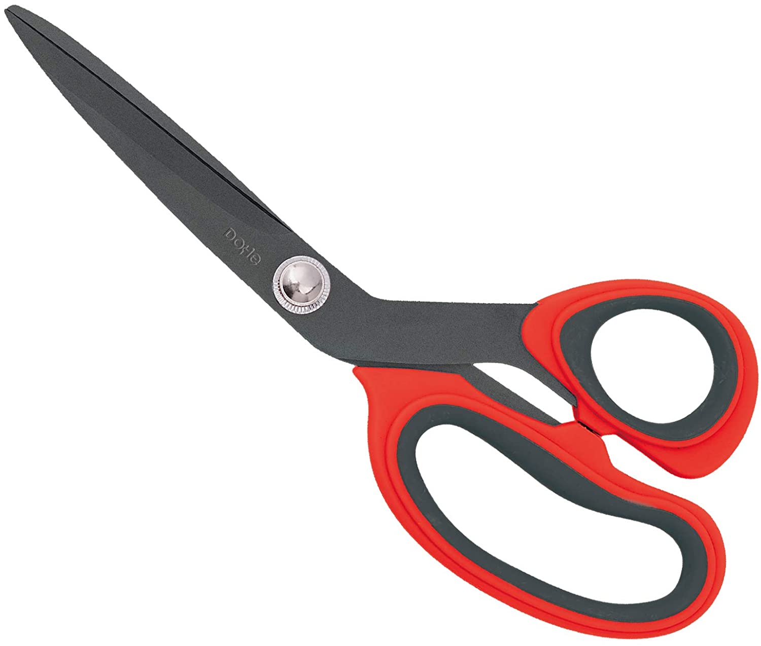 Dohe Ergonomic Anti-Adhesive Scissors 205 mm Red/Grey, Grey,red