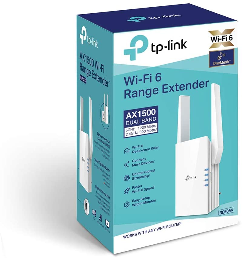 New TP-Link RE505X WiFi 6 Extender Booster AX1500, Dual-Band WiFi Repeater with Gigabit Ethernet, EasyMesh Compatible - Image 3