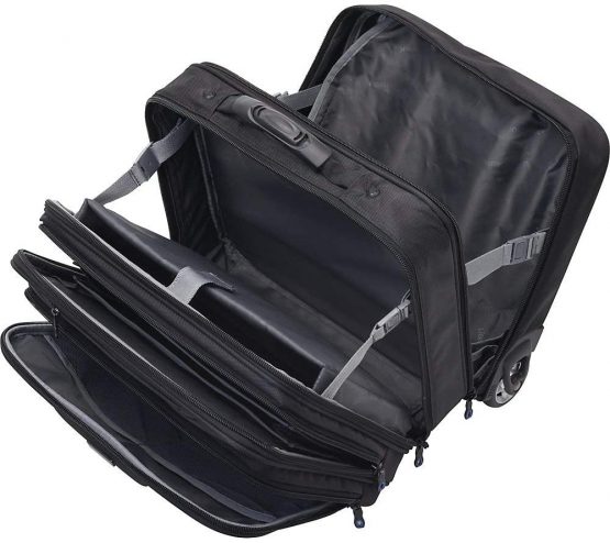 Lightpak - 46102 BRAVO 2 - wheeled business laptop bag, nylon, black - Image 2