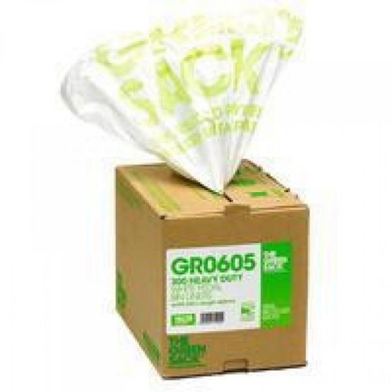 Greensack CPD74000 GR0605 Pedal/Office Bin Liner in Dispenser, White (Pack of 300)
