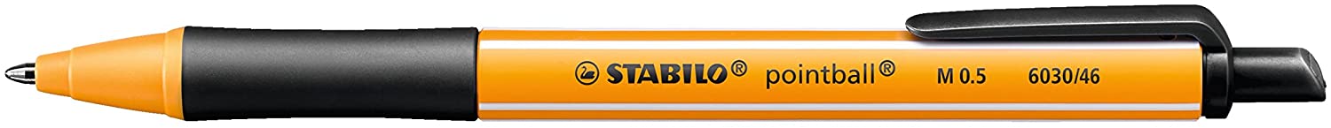 STABILO Pointball Retractable Ballpoint Pen 79% Recycled Plastic (Box of 10 Blister Packs of 2) Blue/Black - Image 3