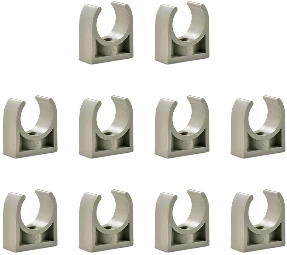 Sinmova 10PCS 20mm PPR U Type Pipe Clamps Tubing Clips Conduit Fittings for Water Supply, For Water Pipe: Green
