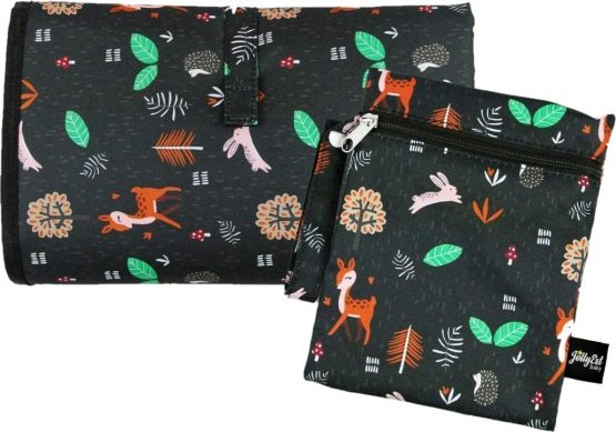 JollyEst® Foldable Travel Changing Mat | Extra Large 70cm x 55cm, Padded, Free Wet-Dry Bag