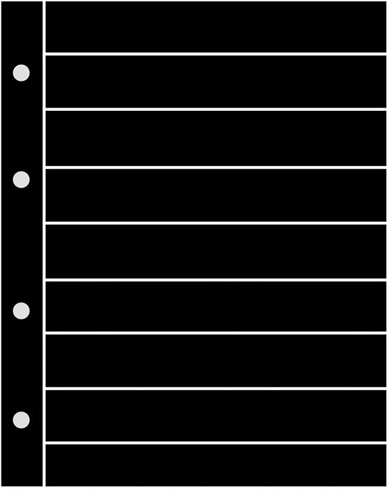 5 Prophila Lighthouse Double Sided Stockbook Pages 9 clear strips black cardboard - Image 2