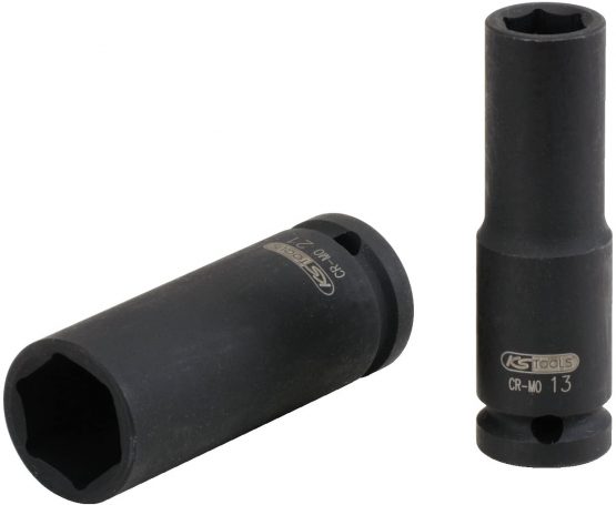 KS Tools 515.1113 1/2" Hexagon impact socket, deep, 13mm - Image 2
