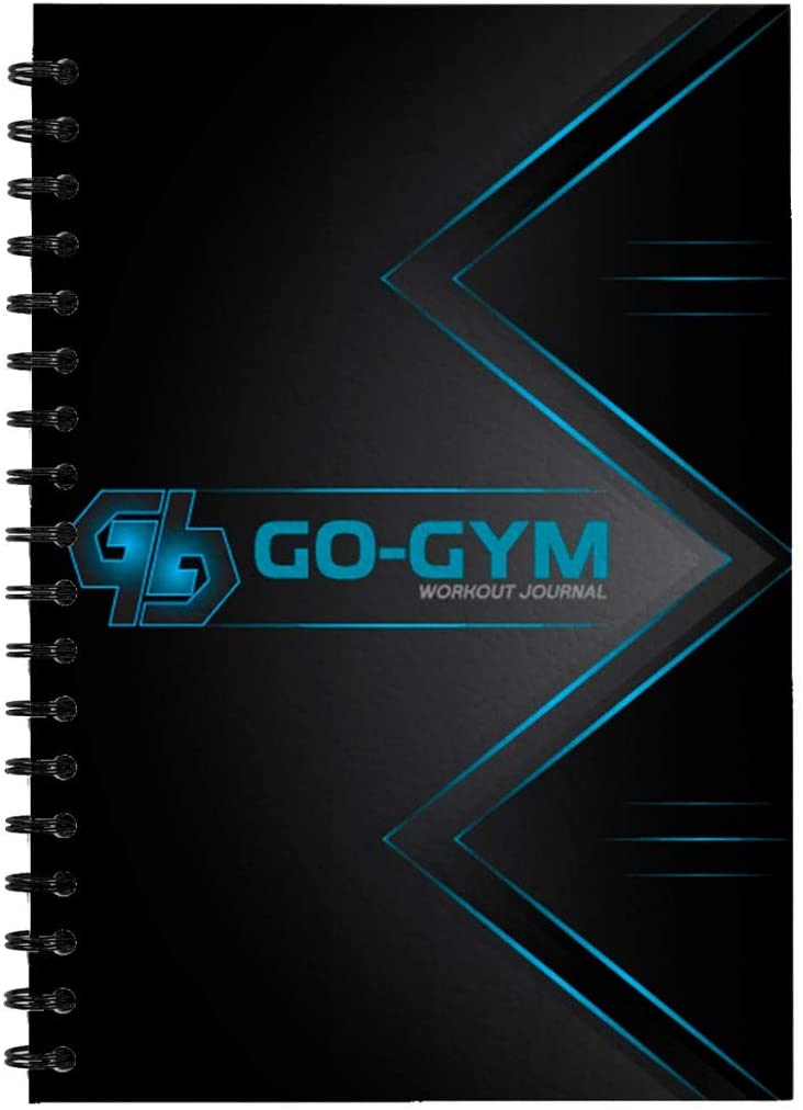 Go-GymPro Workout Journal Wire-Bound A5 FITNESS PAD IN COLOR PREMIUM PAPER GYM DIET PLAN (A5) Workout Diary Set Your Fitness Goals Track over 80 workouts