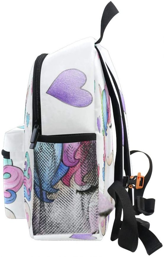 Kids Backpack, Cute Cartoon Unicorn Printed Personalised Lightweight Preschool Bag for Girls Boys - Image 4