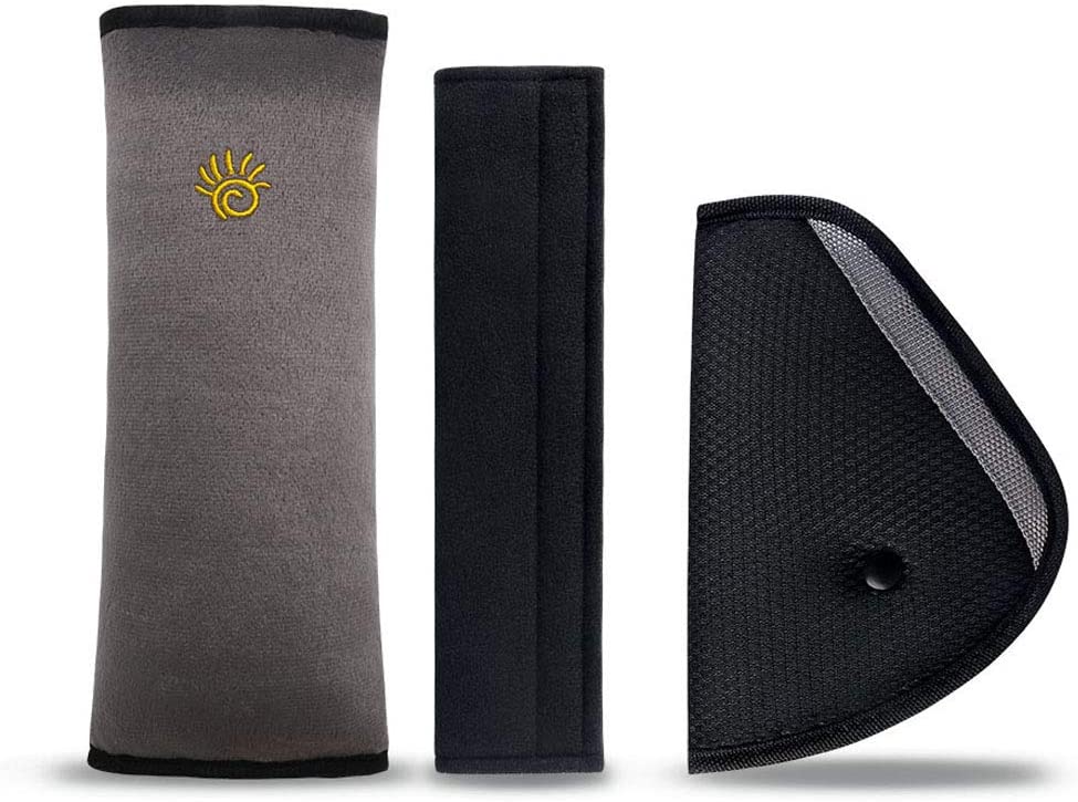 URAQT Car Seat Belt Pad, Seatbelt Pillow with Kids Seatbelt Adjuster