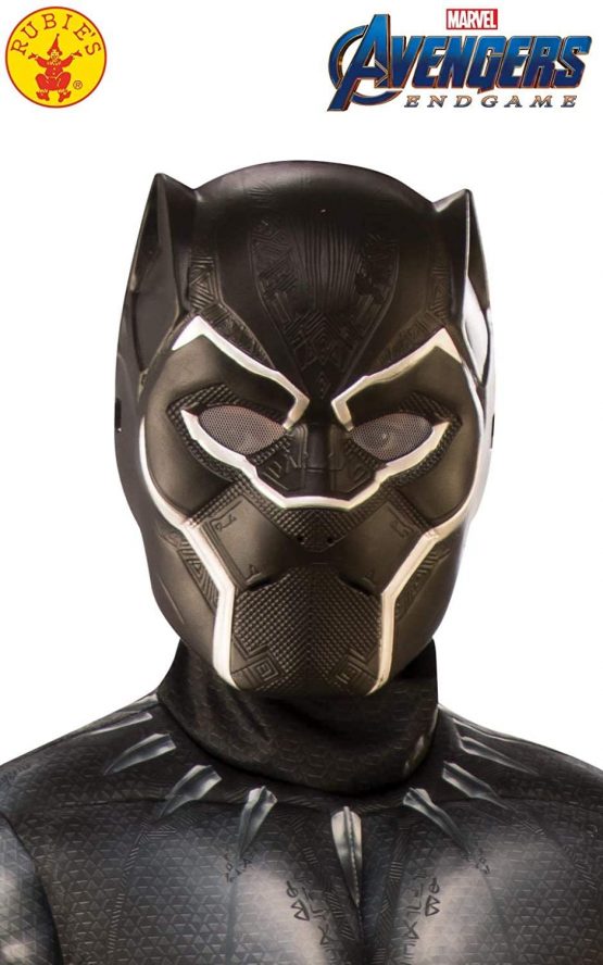 Official Rubie's Disney Marvel Endgame, Black Panther 1/2 Face Childs Mask, One-Size Childs - Image 2