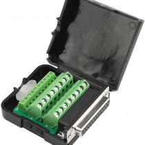 Futheda D-sub DB25 Female Breakout Board Adapter Connector 25-pin 2-row Solderless Port Serial Terminal Block Adapter Signal Module with Long Bolts Nuts with Case