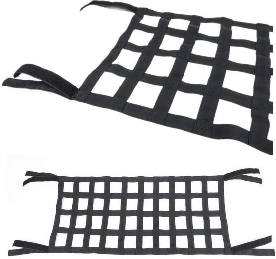 Dyda6 Mesh Cargo Net, Comfort Elastic Auto Roof Hammock Top Rest Bed Net Waterproof Cargo Cover Net for 07-18 Jeep Wrangler YJ TJ JK JKU JL JLU, Heavy Duty Oxford - Image 2