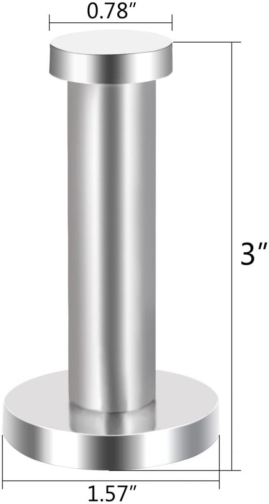 6 Pieces Stainless Steel Wall-Mount Robe Hook Coat Hook Towel Wall Hook, Brushed Nickel (Silver, 3 Inch) - Image 3