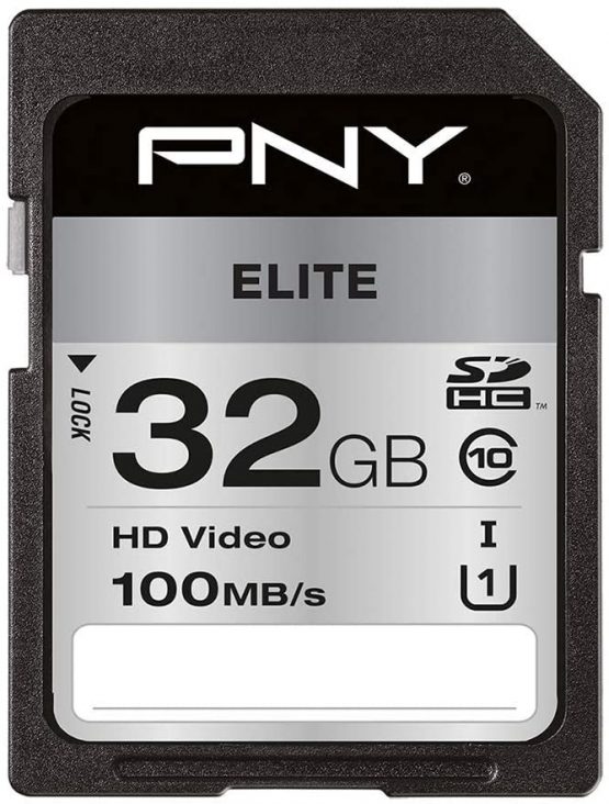 PNY Elite SDHC card 32GB Class 10 UHS-I U1 100MB/s