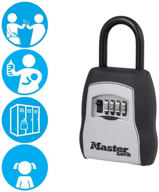 MASTER LOCK Portable Key Safe [Medium size] [Outdoor] - 5400EURD - Key Lock Box with shackle - Image 4