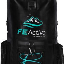 FE Active Dry Bag Waterproof Backpack - 20L Eco Friendly Hiking Backpack. Ideal for Camping Accessories & Fishing Gear. Great Travel Bag, Beach Bag for Kayak & Boating | Designed in California, USA