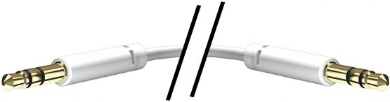 In-akustik Star MP3 Audio Cable 3.5 mm Jack to 3.5 mm Jack 0.5 m White - Image 2