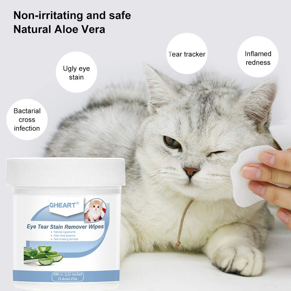 GHEART Pet Wipes, Dog Eye Wipes, Eye Care for Dogs, Cat Eye Wipes, Pet ...