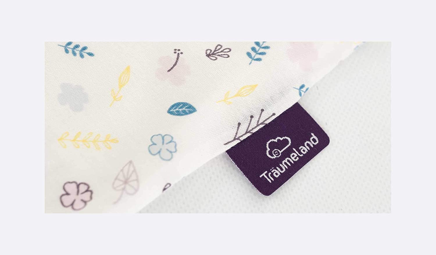 Träumeland S0200903 Summer Sleeping Bag LiebeMICH Cotton 70 cm Floral Design Without Optical Brighteners Multi-Coloured 240 g - Image 4