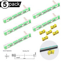 Youmile 5PCS Straight Slide Potentiometer Mixer Fader B103 10K Ohm 75mm Dual Channel Fader