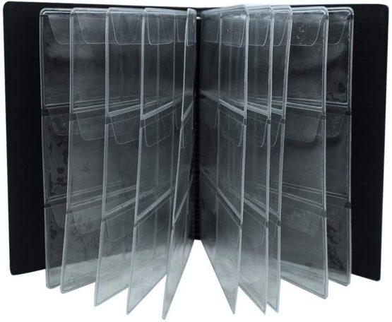 Coin Collection Album 60 Pockets - 4.5x4.5cm/1.8x1.8 inch Coin Holder Book Coin Storage Album Money Penny Pocket for Collectors Black CS0106BK - Image 2