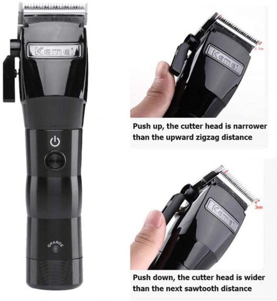 KEMEI Men's Electric Powerful Cordless Styling Tools Hair Clipper Trimmer Cutting Machine Haircut Trimming Powerful Rechargeable Professional Grooming Clippers - Image 2