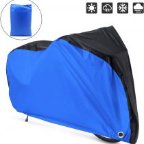 YTBUBOR Waterproof XL Bicycle Cover, Outside Bikes Storage Covers Rain Sun UV Dust Wind Proof Mountain Bicycle Covers Road Electric Bike Cover Hybrid Bike Cover, Black & Silvery