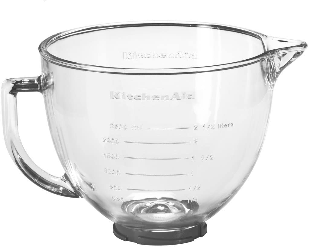 KitchenAid 4.8L Glass Bowl, Black - Image 2