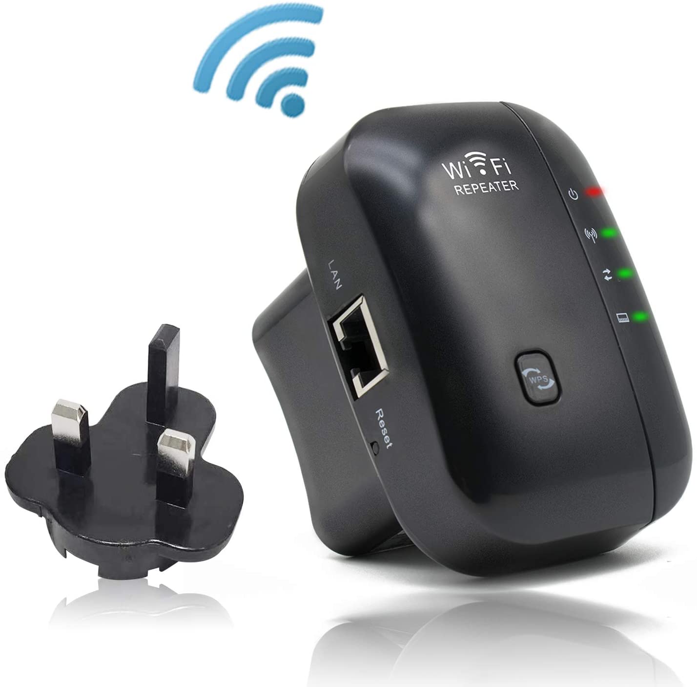 Wi-Fi Range Power Extender 300Mbps-Duetec Black DT-W12. The Easy Way to ...