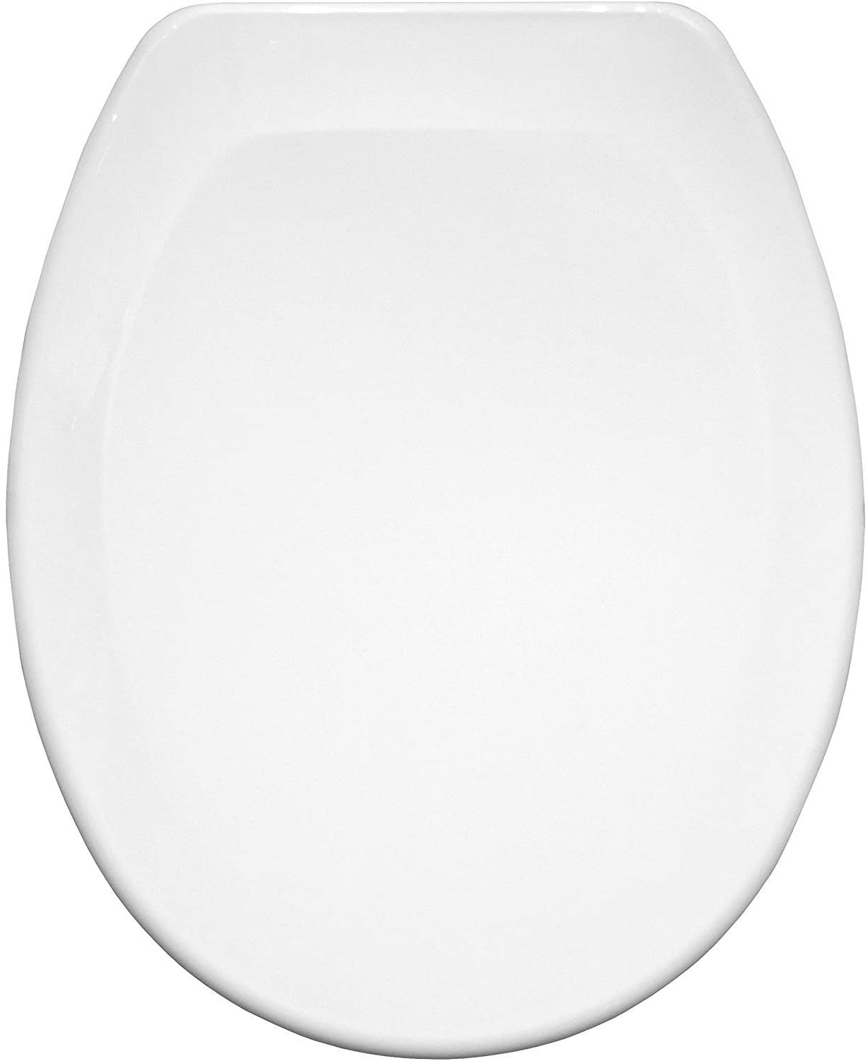 BEMIS Ashford Thermoplastic White Toilet Seat. Non Slip Toilet Seat with Universal Adjustable Plastic Hinges. Recyclable - Image 3