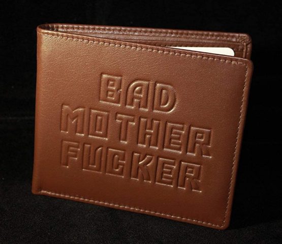Bad Mother Fucker Wallet - Real Leather - Brown (Free BMF Calling Card) - Image 4