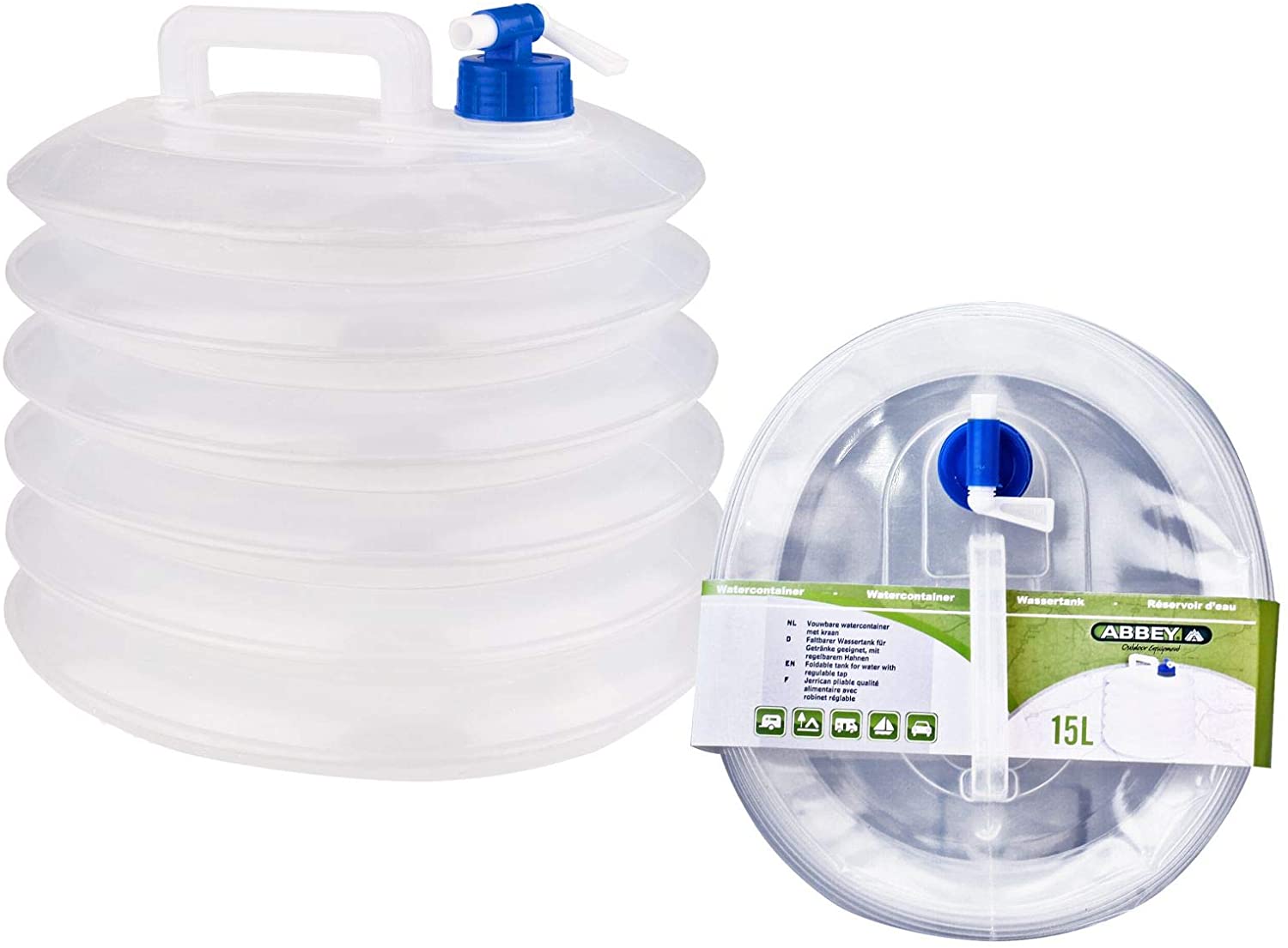 Schreuders Sport Abbey Camp 21VB Water Container - Transparent, One Size, 15000 ml - Image 3