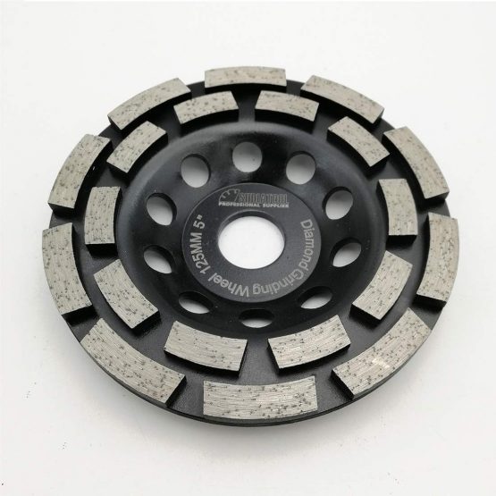 SHDIATOOL Diamond Grinding Cup Wheel 125mm Double Row for Marble Concrete Masonry Granite - Image 3