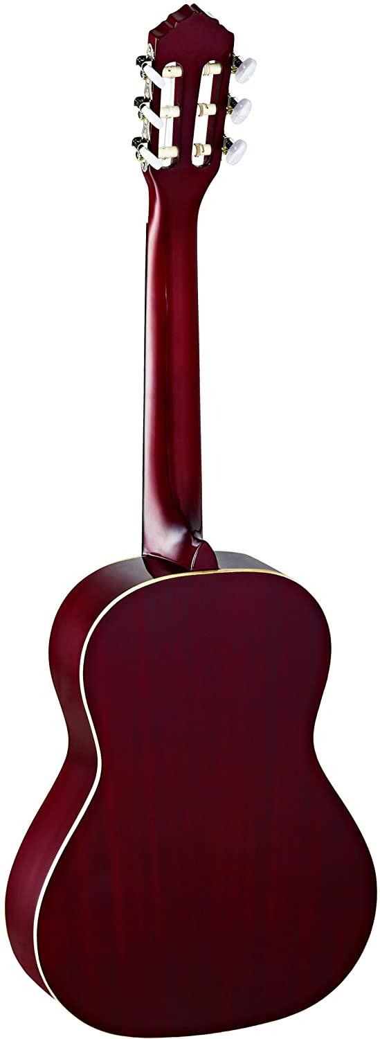 Ortega Guitars 1/2 Classical Guitar - Family Series - Including Gig Bag - Spruce, Mahogany, Red (R121-1/2WR) - Image 2
