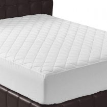 Utopia Bedding Quilted Fitted Mattress Pad - Mattress Cover Stretches up to 30 CM Deep - Not Waterproof - (90 x 200 + 30 cm)
